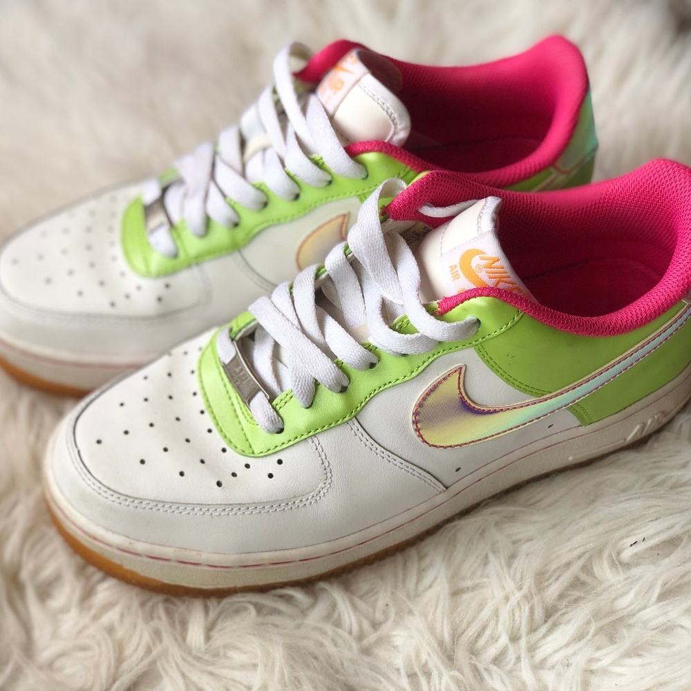 Neon Nike Air Force 1 Size 8